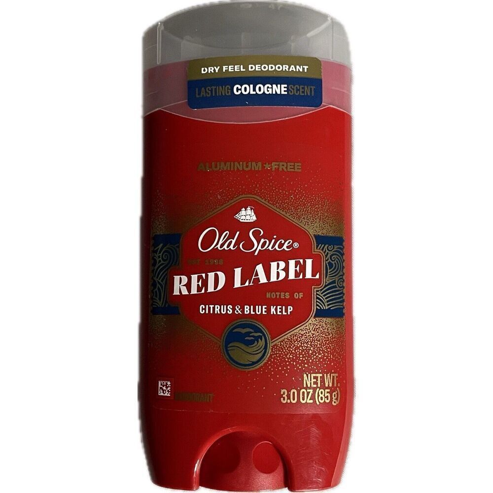 Old Spice Red Label Citrus & Blue Kelp Deodorant 3 oz